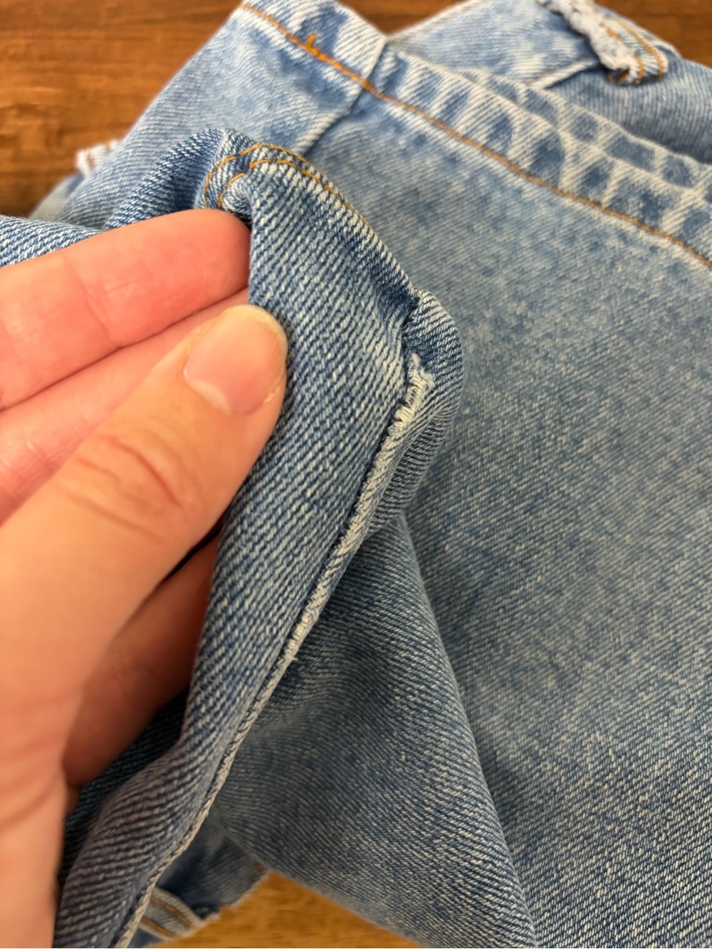Giorgio Sant Angelo Vintage Blue Denim Shorts Size 13.5” waist - Picture 4 of 9